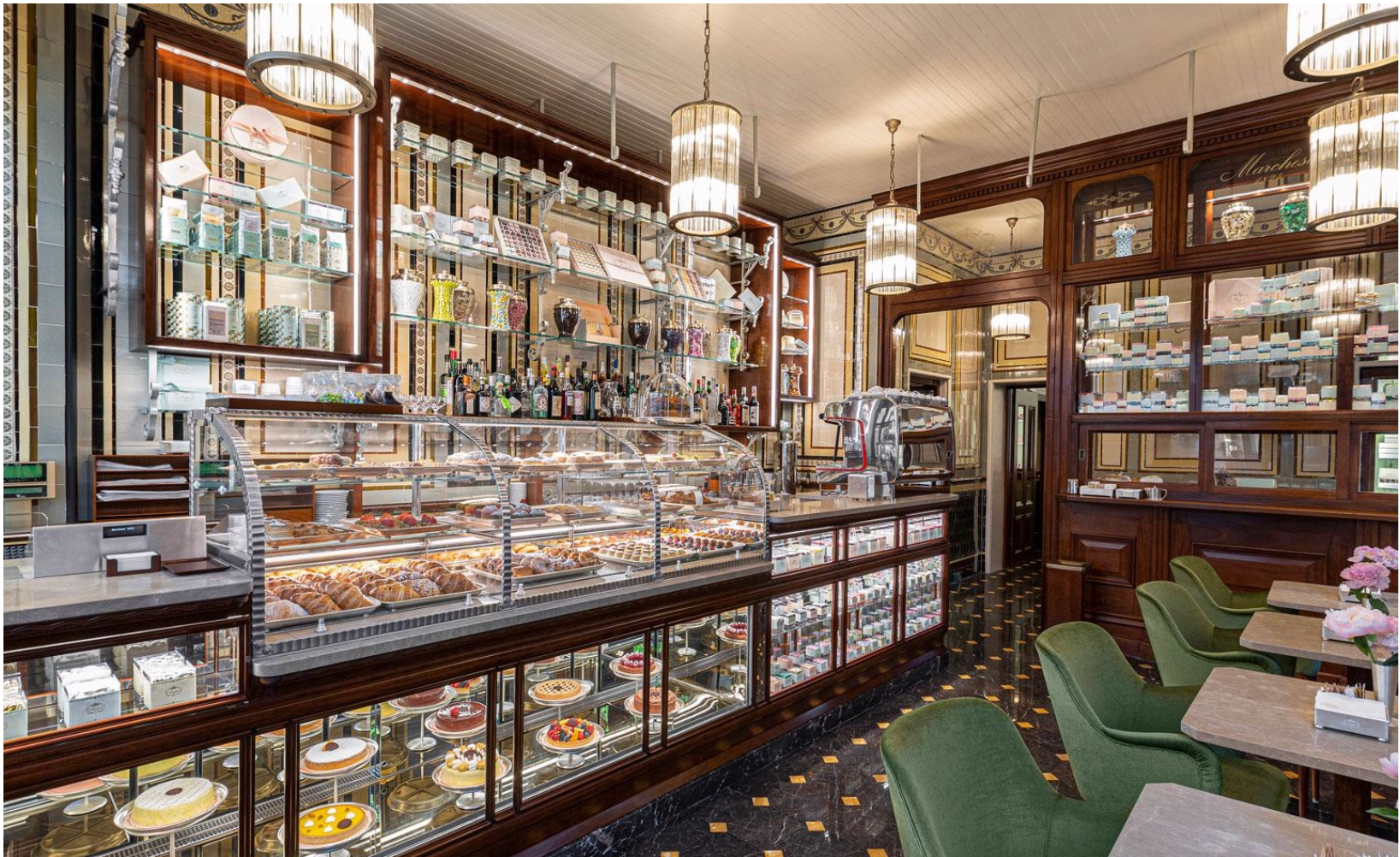 Интерьер кондитерской Pasticceria Marchesi