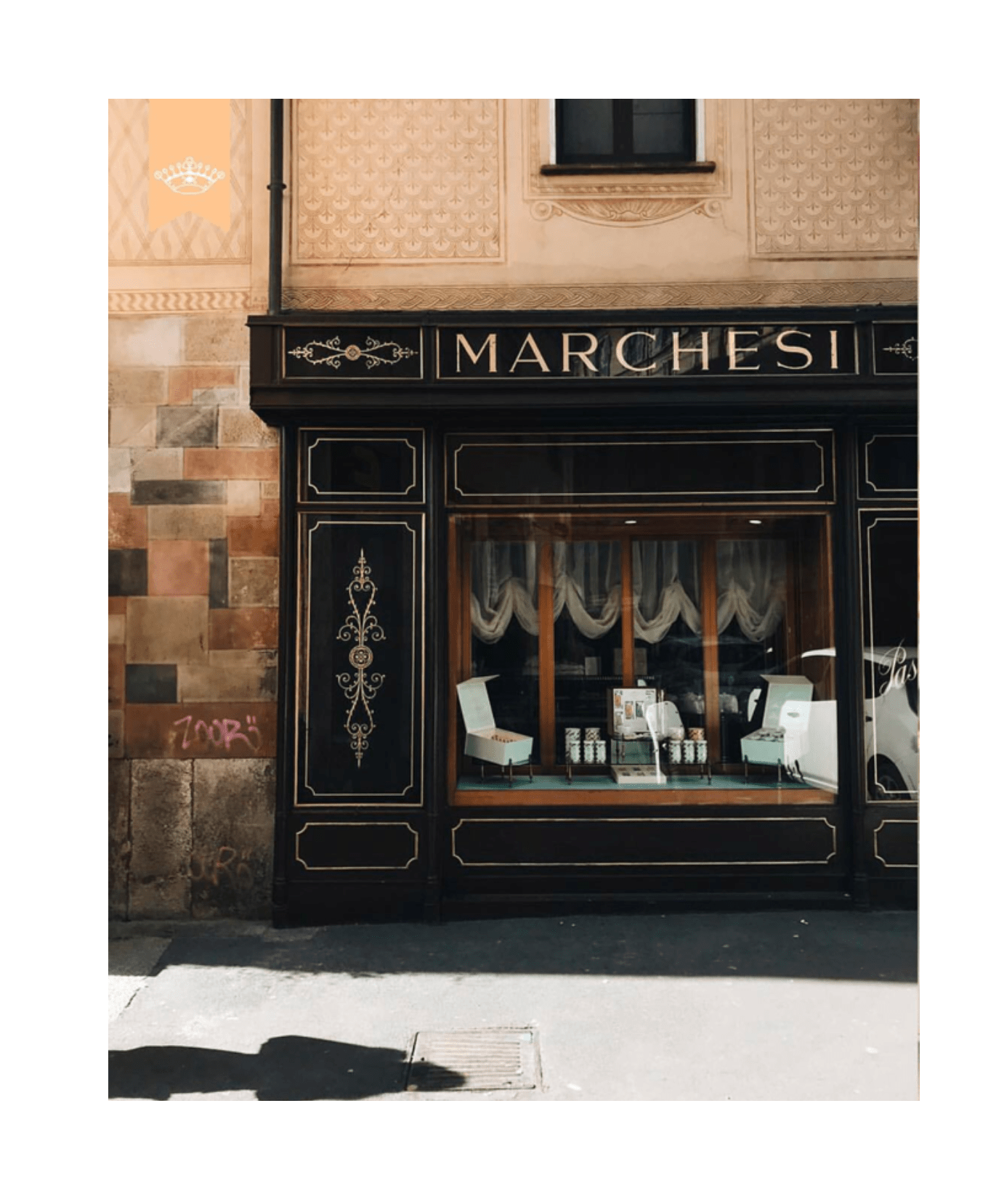 Витрина Pasticceria Marchesi